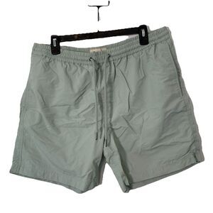 Madewell Mens Large Short Light Green Pockets Drawstring Athletic Casual